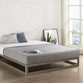 Fast Furnishings Full Modern Low Profile Metal Platform Bed